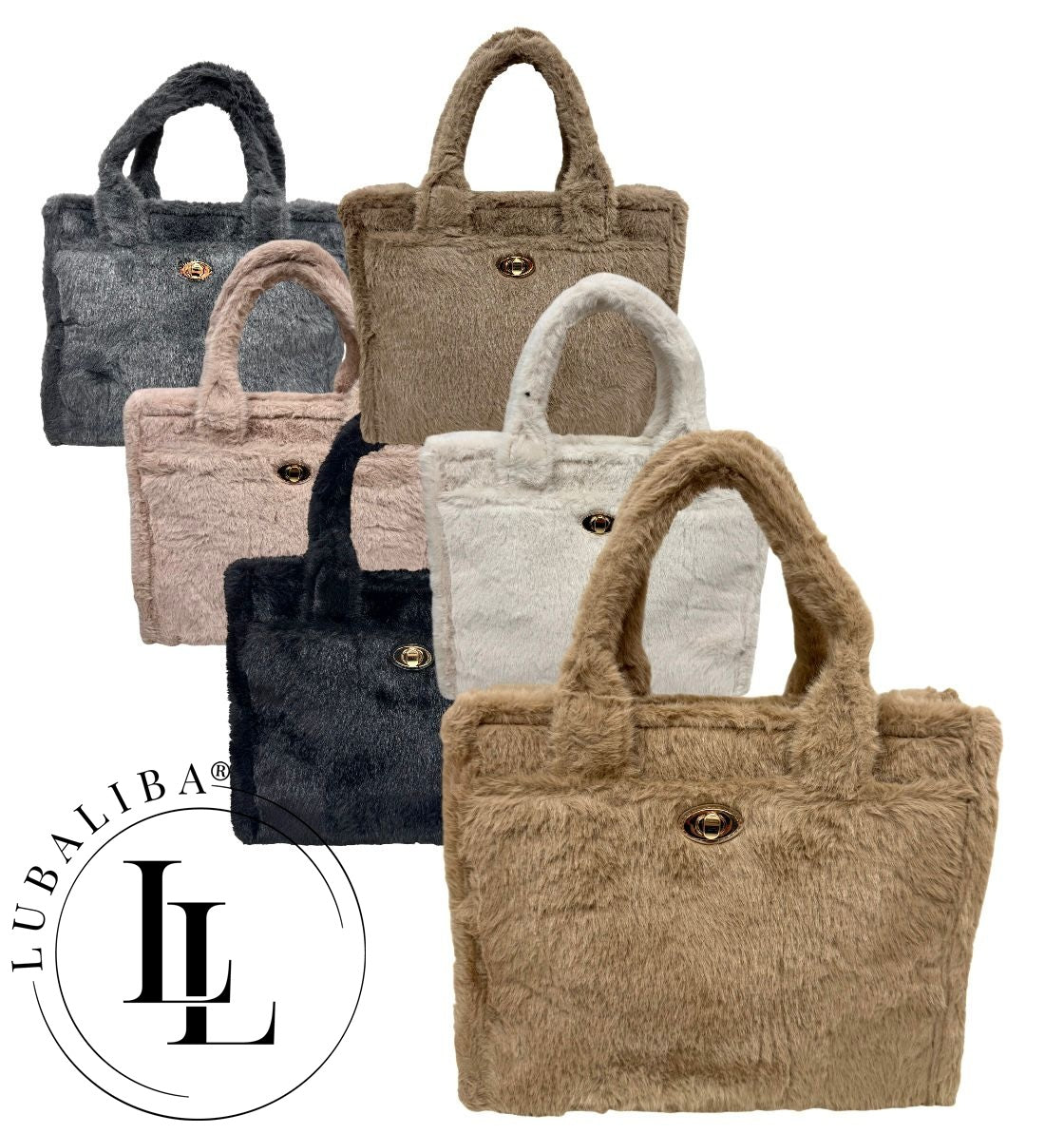 Plüschhandtasche – elegant, geräumig und vielseitig